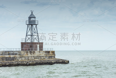 德国下萨克森州北海威廉港市附近瓦登海的旧灯塔