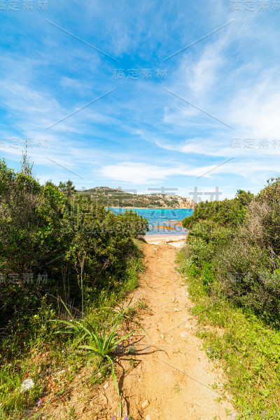 翡翠海岸通往海边的土路