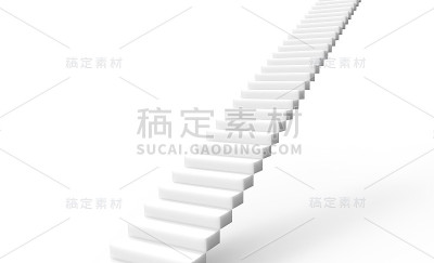 楼梯到上部隔离的3d渲染