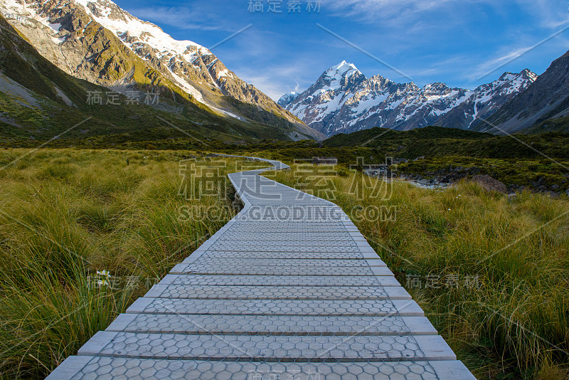 新西兰库克山国家公园的风景