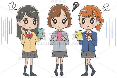 有智能手机的女学生有麻烦了