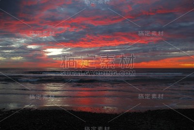 海上日落