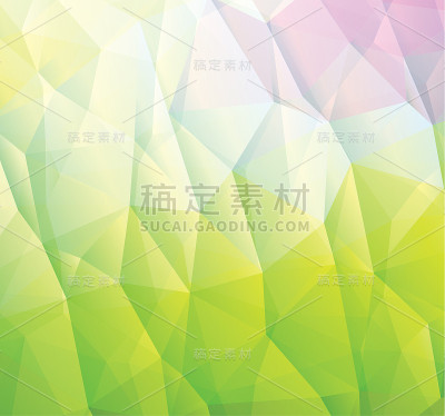 抽象的绿色背景由三角形构成