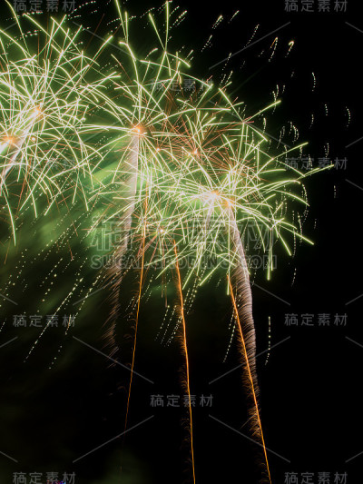 烟火表演特写镜头