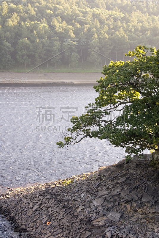 迷宫水库，德比郡，英国