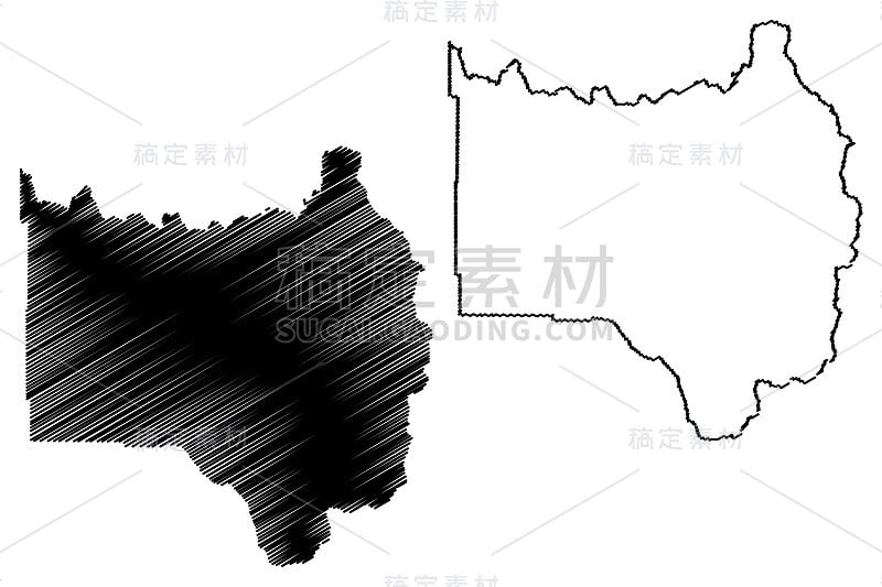 科罗拉多格兰德县的地图