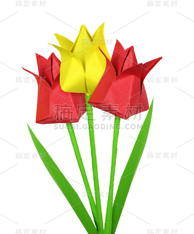 手工制作的郁金香花束