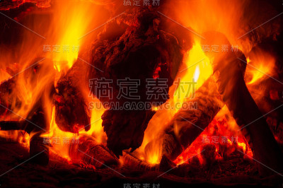 火燃烧的火