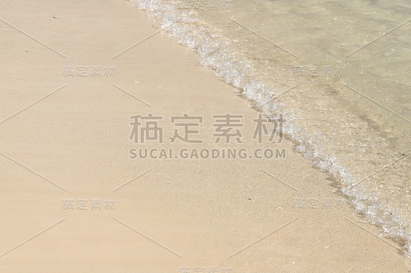 海浪在蒙特肖斯海滩，毛里求斯，印度洋，非洲