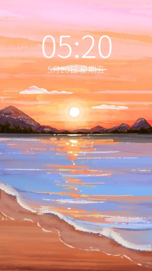 油画棒风唯美风景手机壁纸