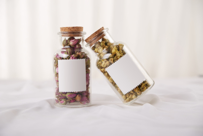 植物系列写实花茶