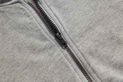 服饰系列写实灰色上衣拉链