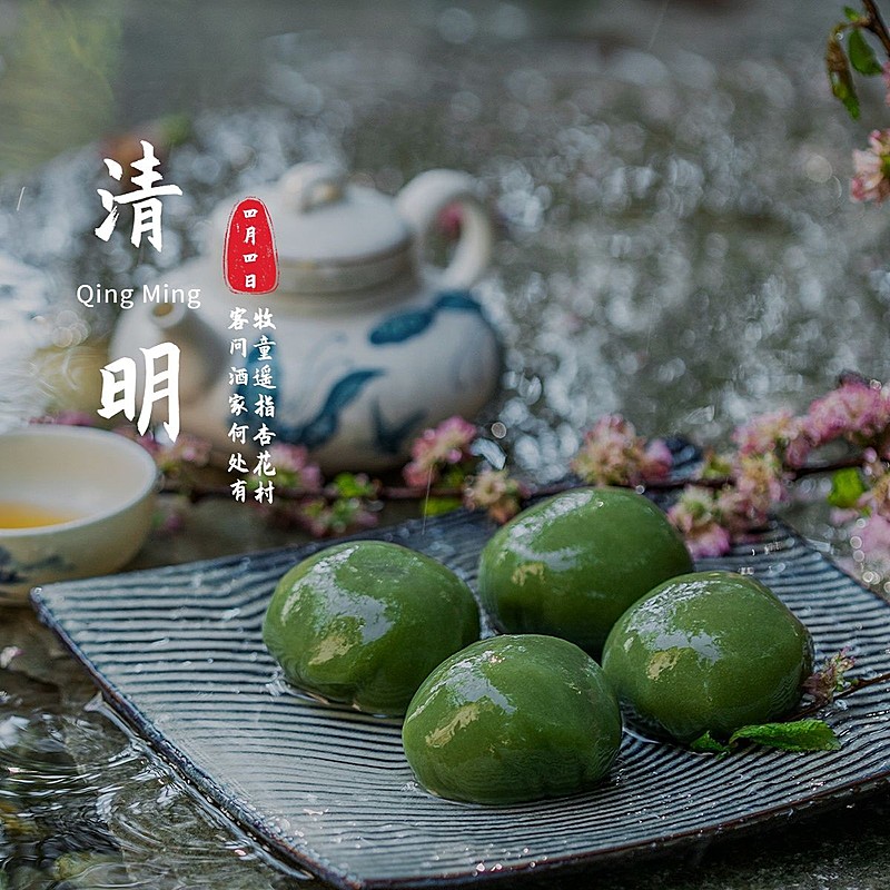 芒种食物节气祝福中国风plog模板