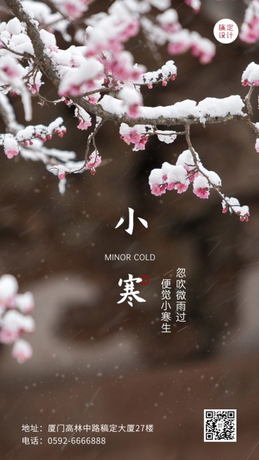 旅游出行节气祝福实景竖版海报预览效果