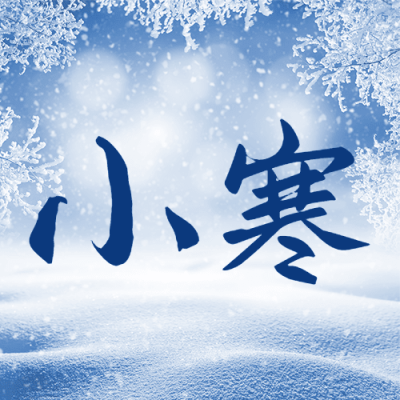 小寒节气祝福雪花实景公众号次图