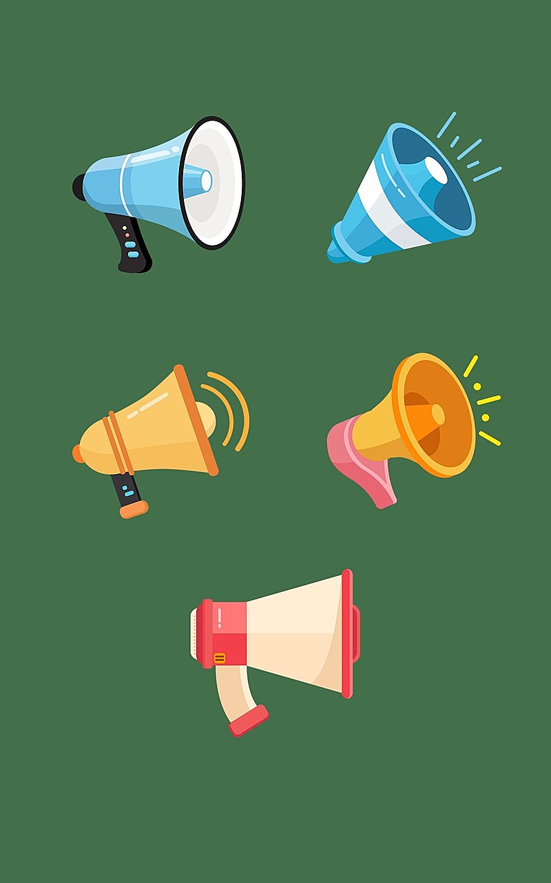 通用电商喇叭元素组合海报