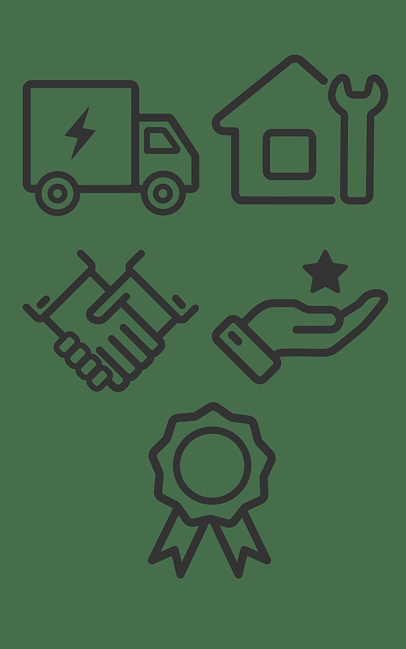 通用电商售后元素组合海报