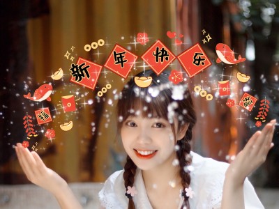 春节自拍晒照模板Plog模板