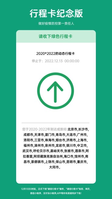 疫情防疫行程卡纪念版手机海报预览效果