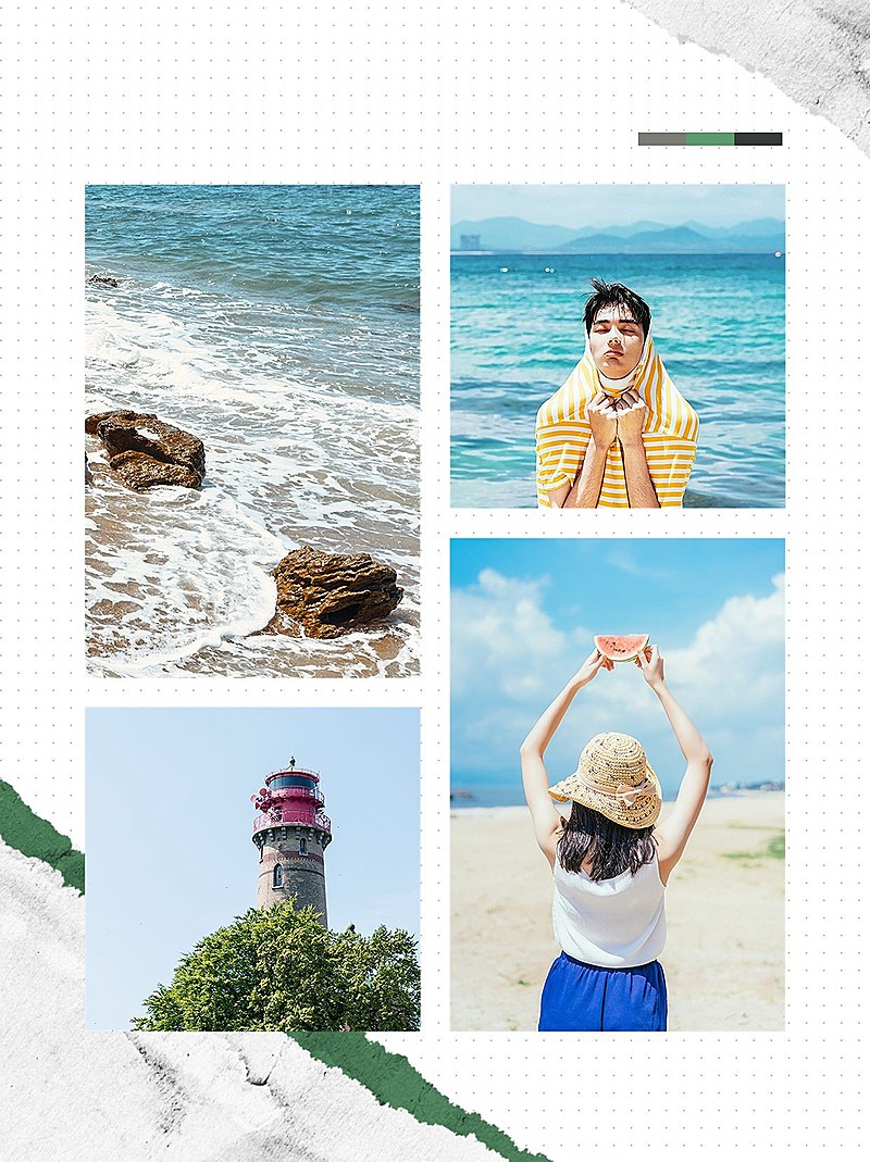 旅游出行晒图晒照小红书配图