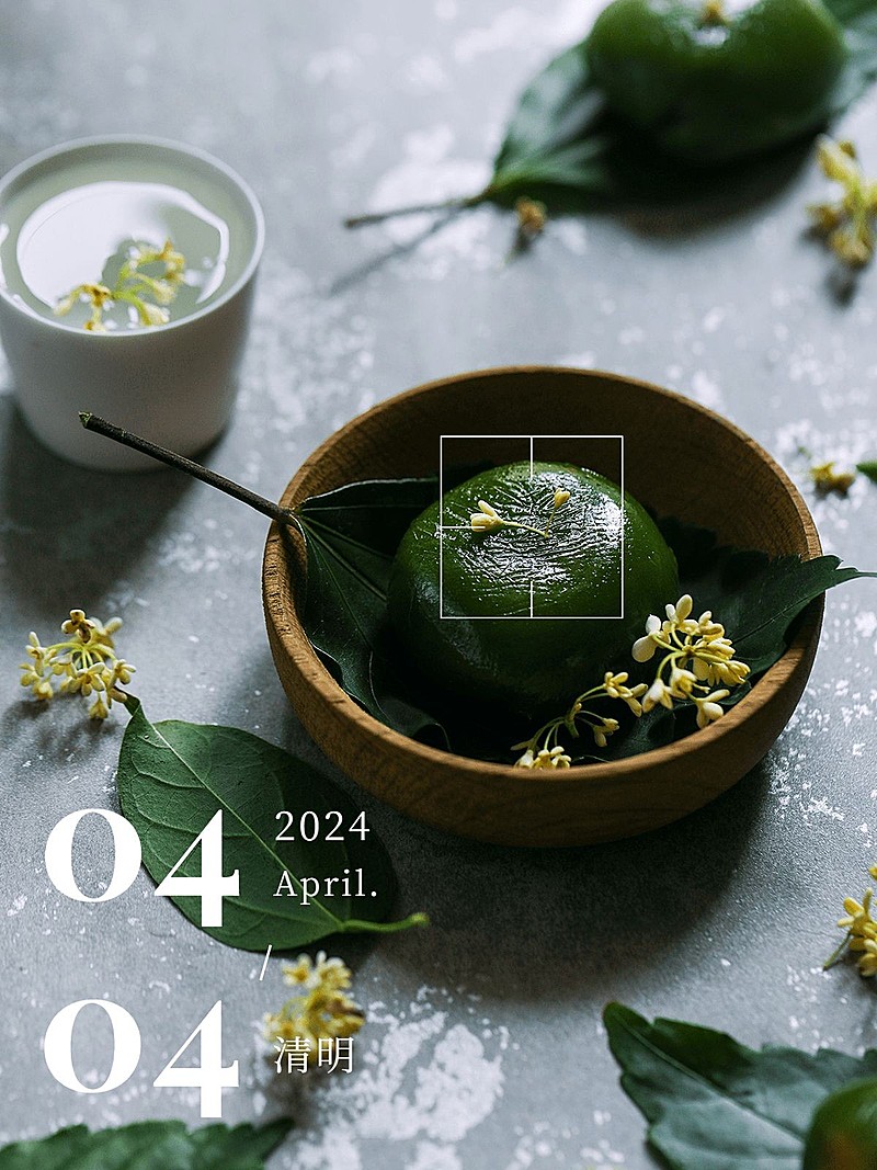 谷雨节气祝福简约风plog模板