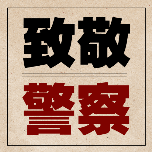 中国人民警察节110祝福大字公众号次图预览效果