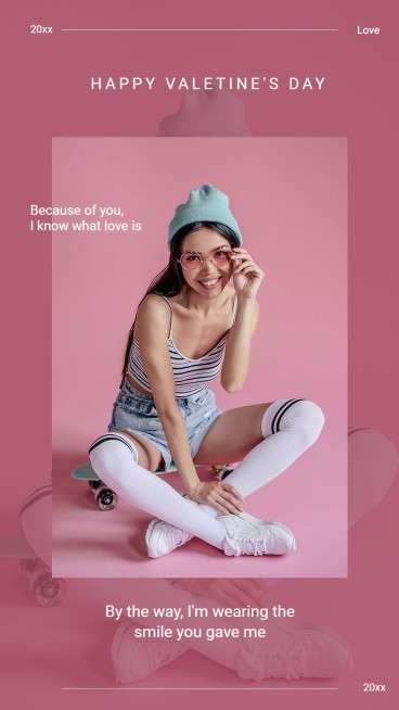 Fashion Valentine's Day Girl Personal Show Instagram Story预览效果