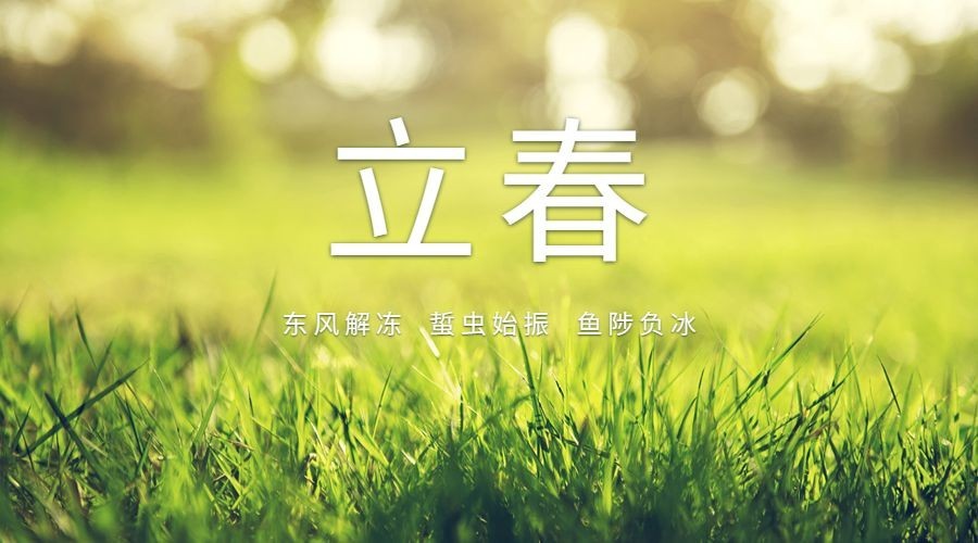 立春东风解冻横版海报预览效果