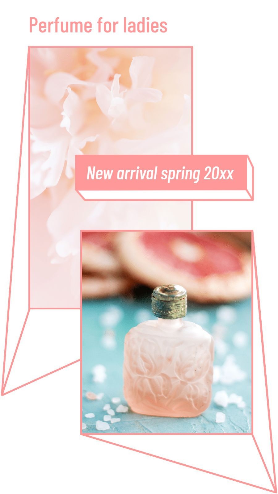 Simple Fashion Perfume Spring New Arrival Display Instagram Story预览效果