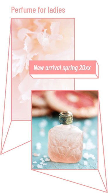 Simple Fashion Perfume Spring New Arrival Display Instagram Story预览效果