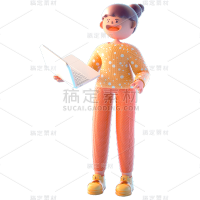 3D女士元素贴纸