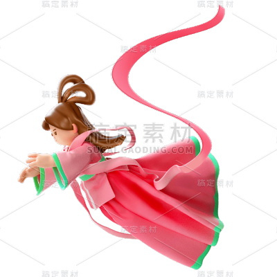 中国风七夕情人节女性元素贴纸