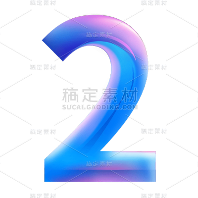 渐变数字元素-2