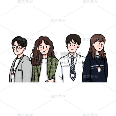 人物元素贴纸
