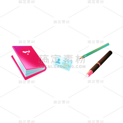 卡通感教育培训书本元素
