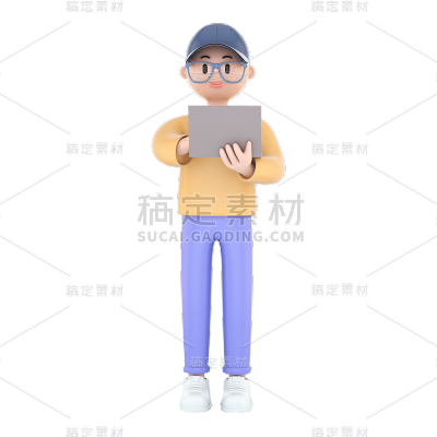 卡通感3D男人元素