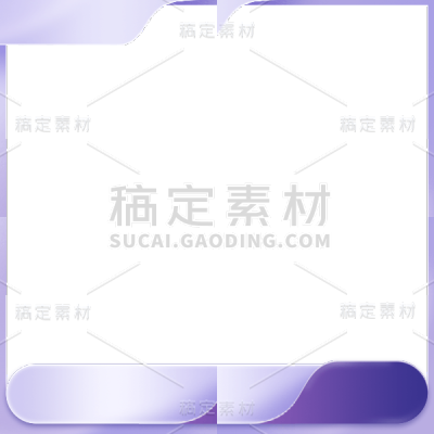 常规通用插画极简边框系列静态贴纸