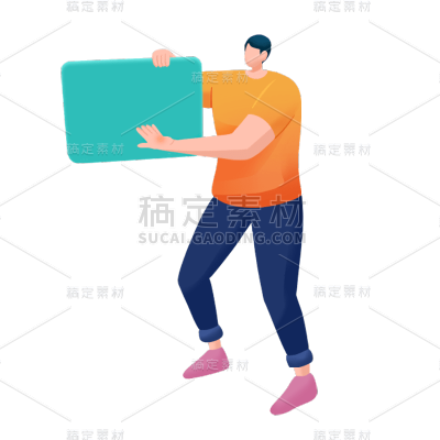 卡通感教育行业人物元素