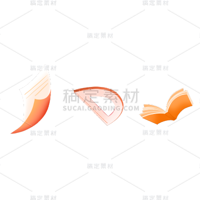 卡通感教育培训书本元素