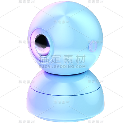 C4D-3D立体电子产品-摄像头