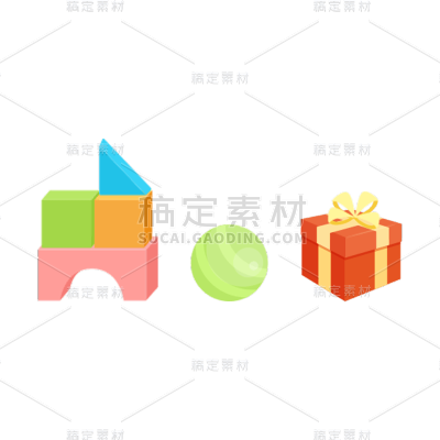 卡通感教育培训玩具元素贴纸