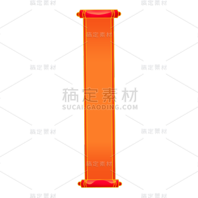 中国风春节卷轴元素贴纸