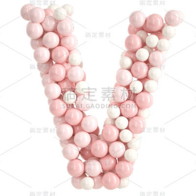 C4D-气球字母元素-V