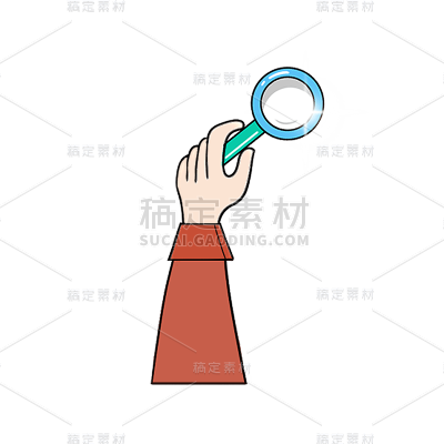 卡通感教育培训手元素贴纸