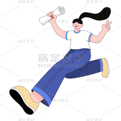 卡通感教育培训人物元素