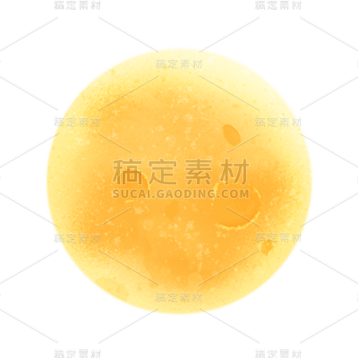 卡通感3D月亮元素