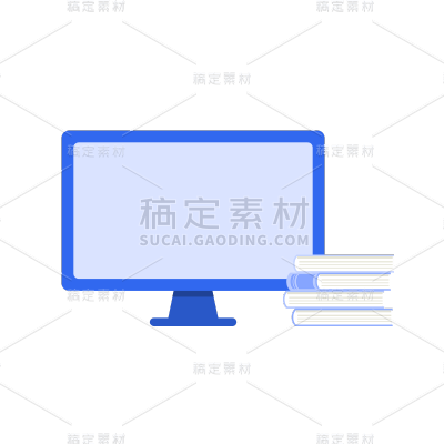卡通感教育行电脑元素