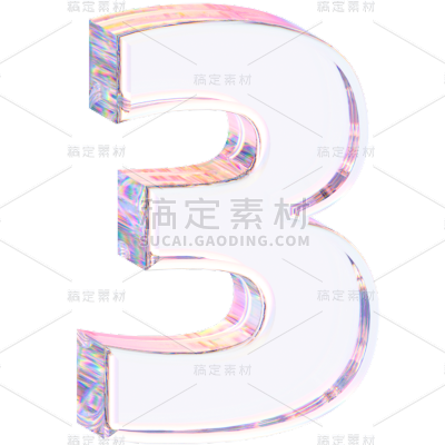 C4D-数字玻璃元素