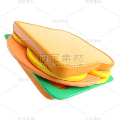 C4D-美食-三明治