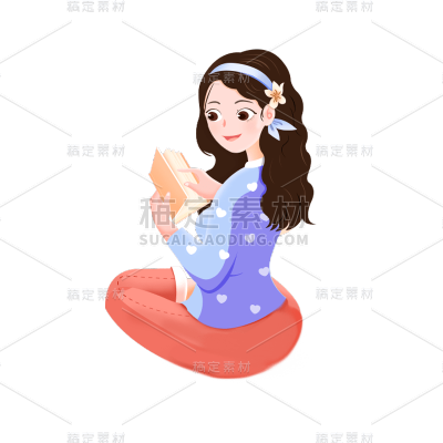 卡通感母亲节女人元素贴纸